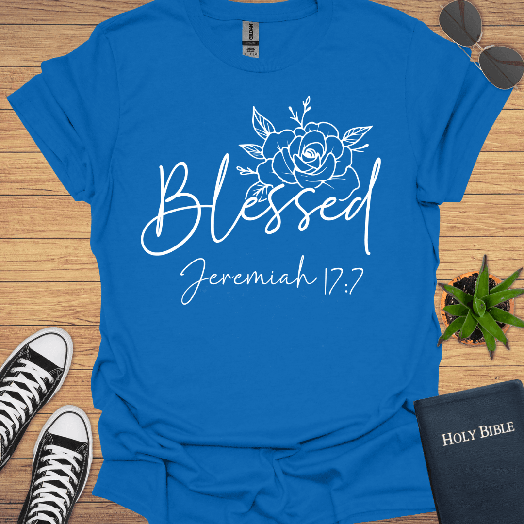 Blessed Jeremiah 17:7 T-Shirt - Christian Clothes