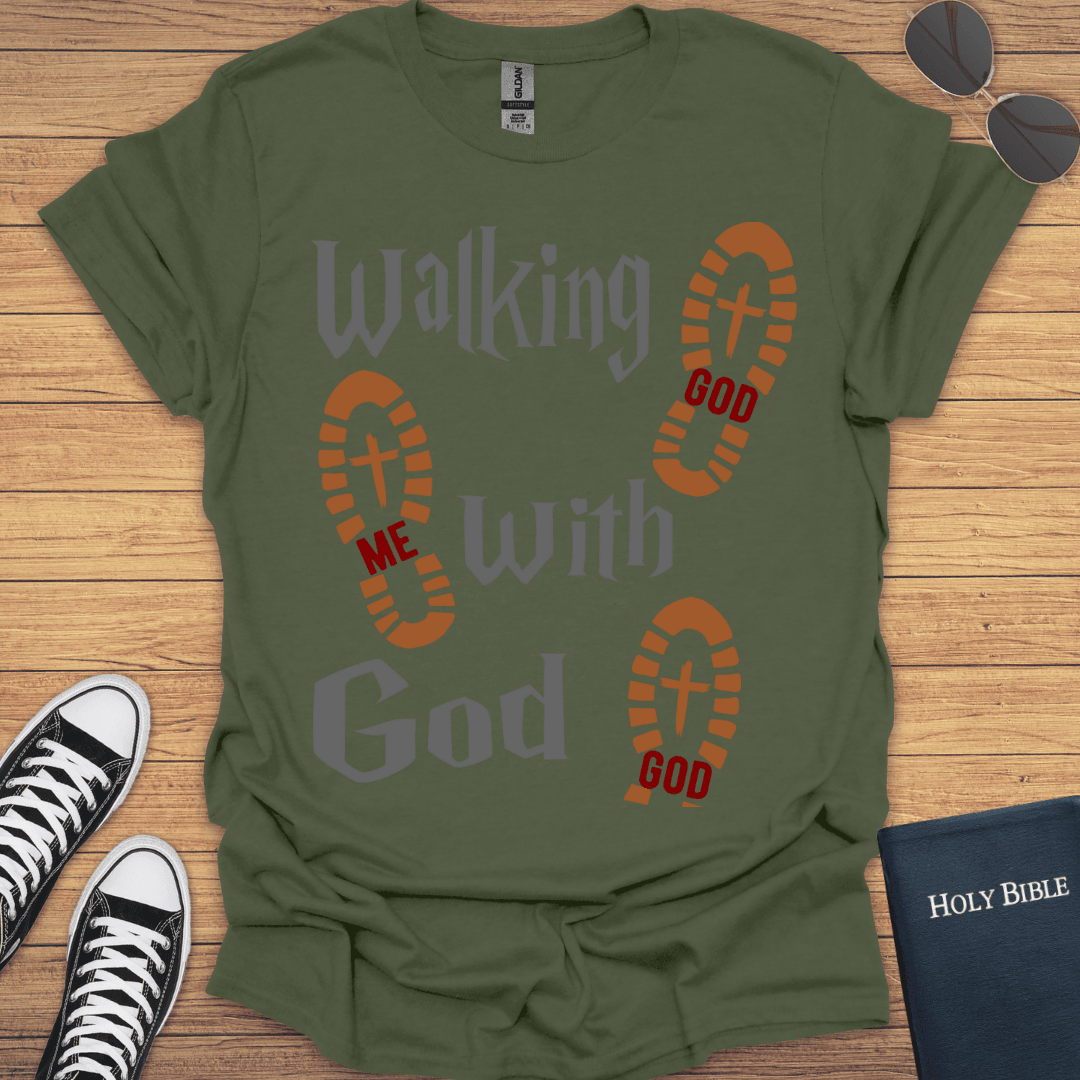 Walking With God T-Shirt - Christian Clothes