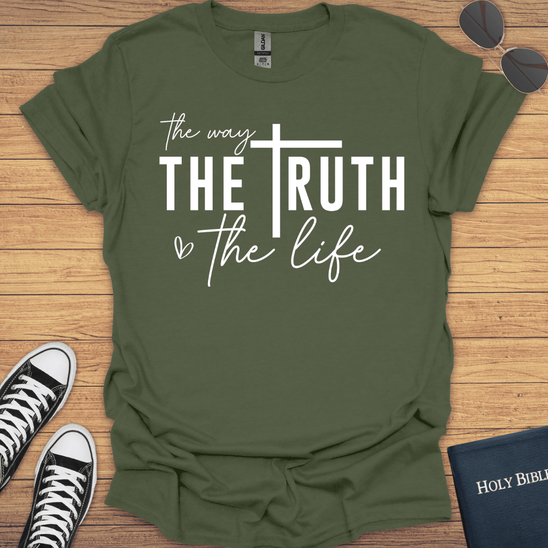 The Way the Truth the Life T-Shirt - Christian Clothes