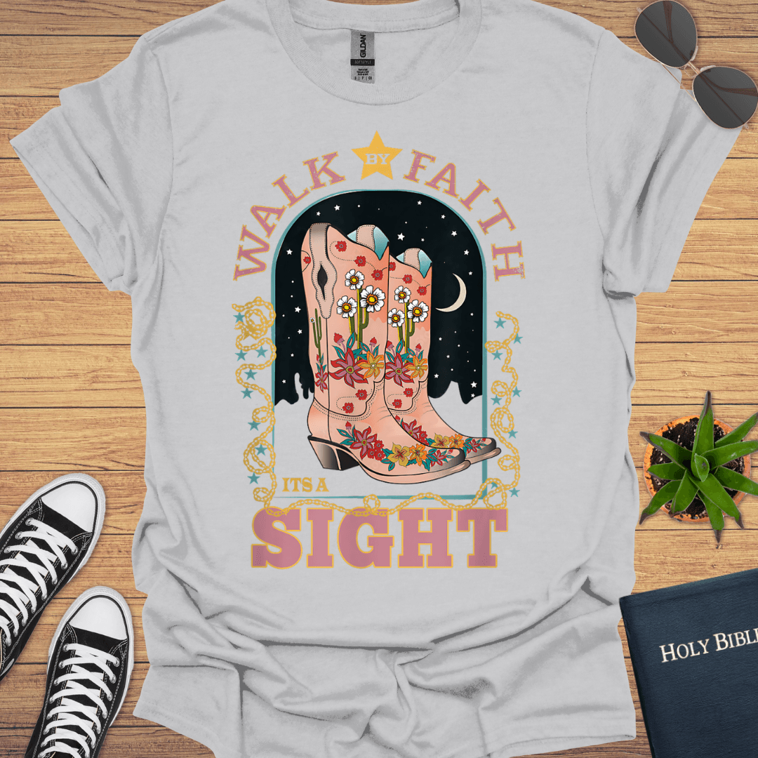 Walking By Faith T-Shirt - Christian Clothes