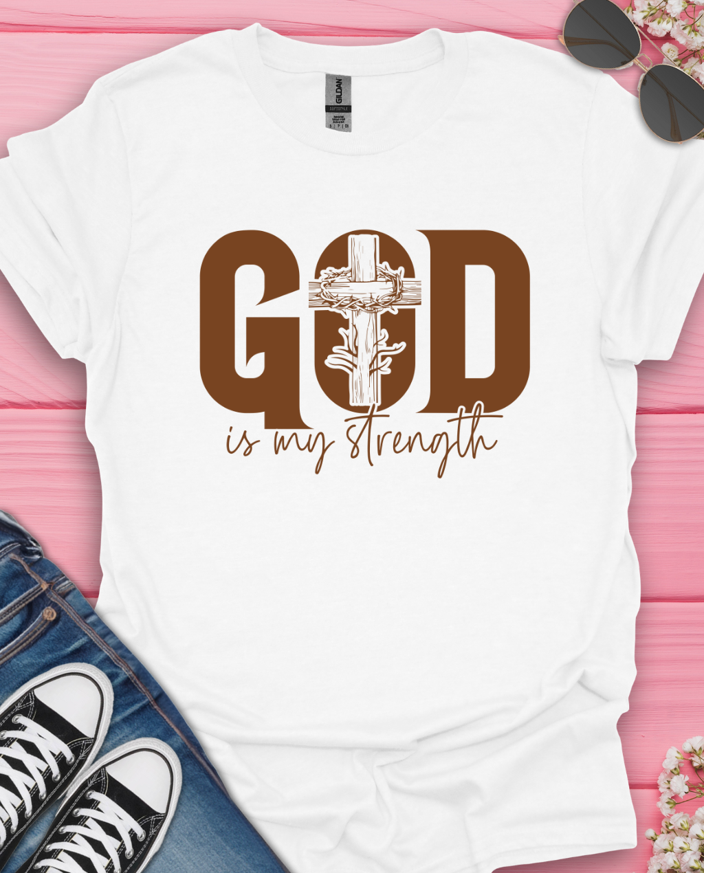 God is My Strength T-Shirt