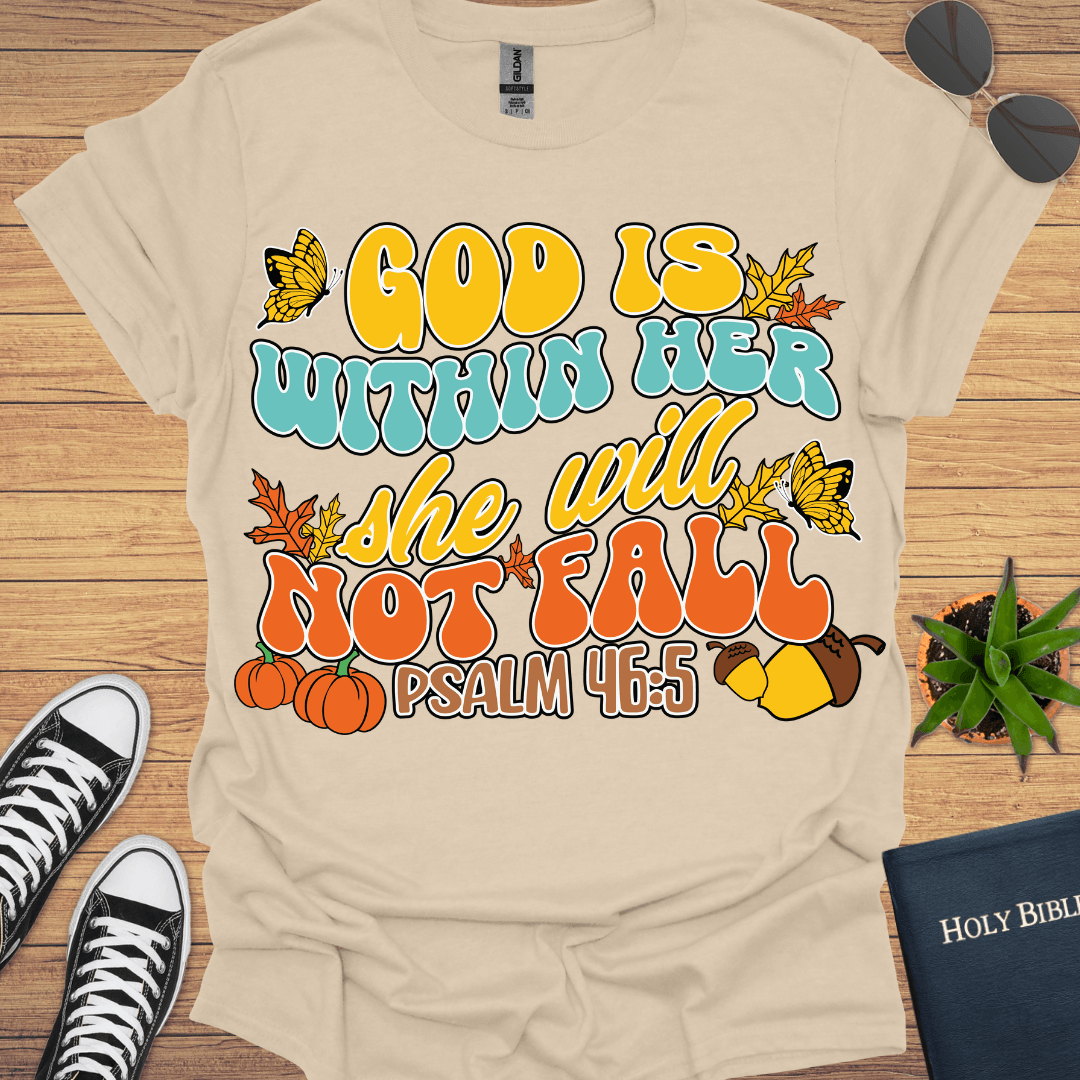 God is With Her T-Shirt - Christian Clothes