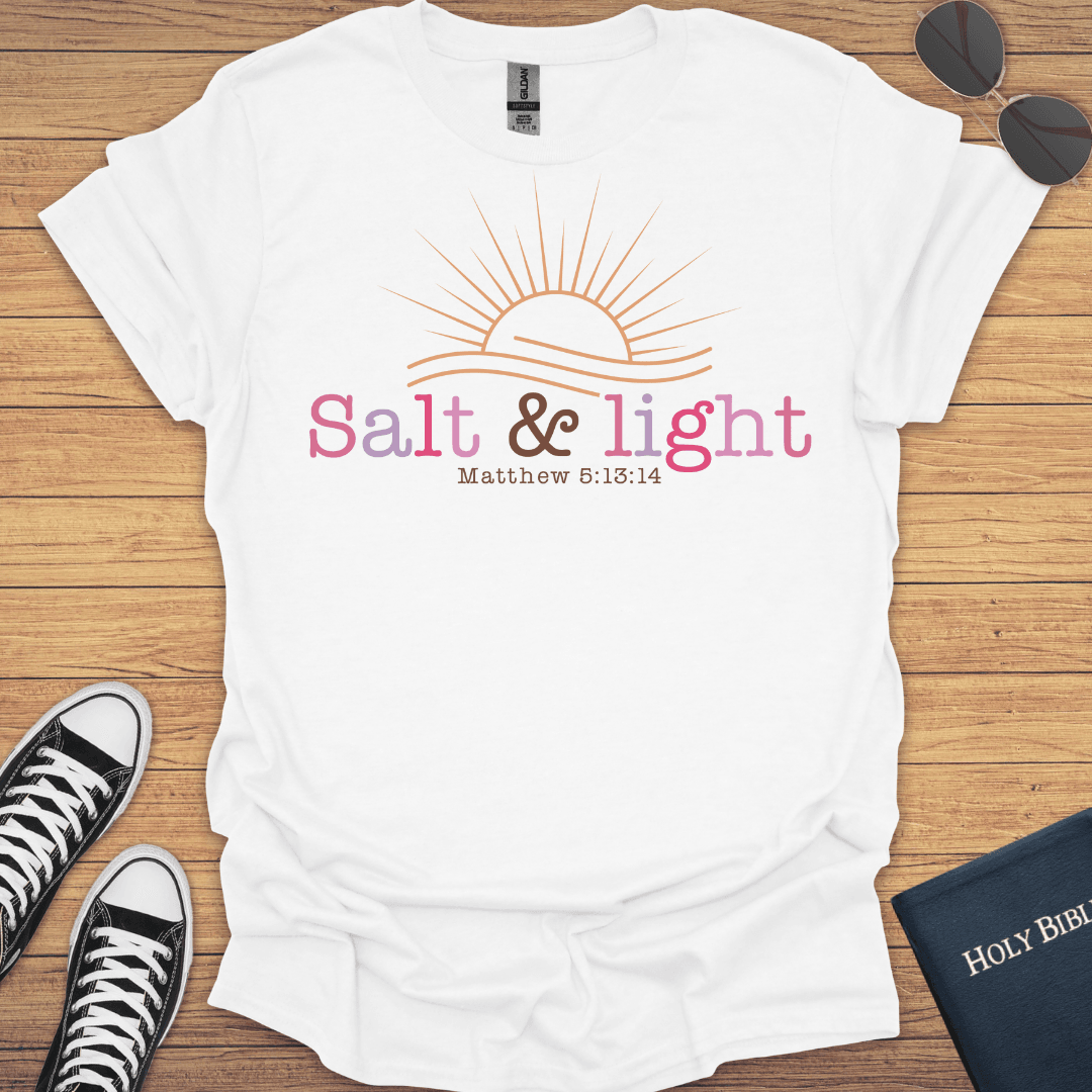 Salt And Light Mattew 5:13-14 T-Shirt - Christian Clothes