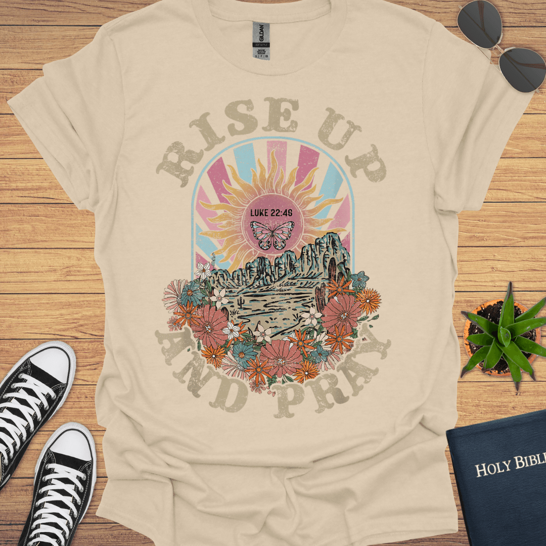 Riseup and Pray T-Shirt - Christian Clothes