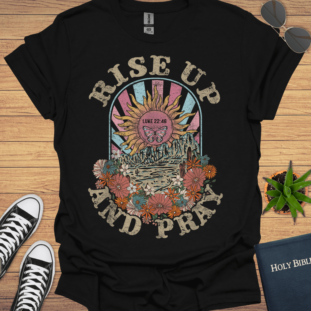 Riseup and Pray T-Shirt - Christian Clothes