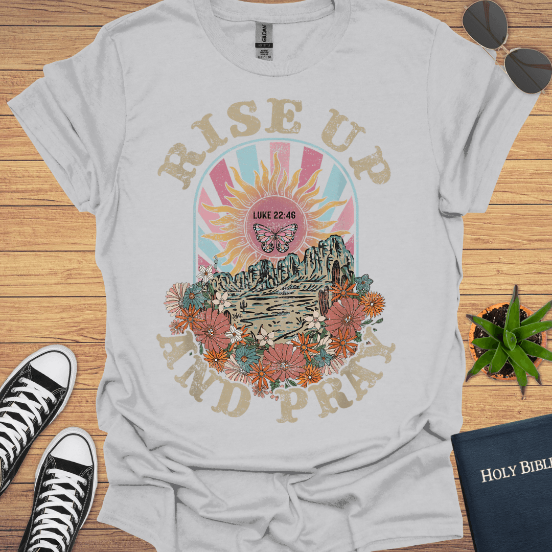 Riseup and Pray T-Shirt - Christian Clothes