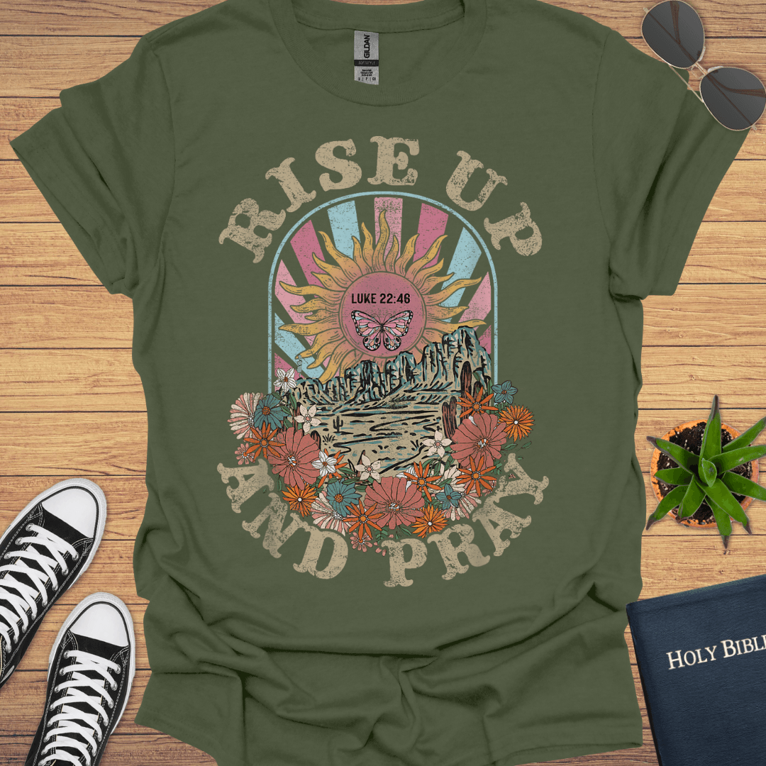 Riseup and Pray T-Shirt - Christian Clothes