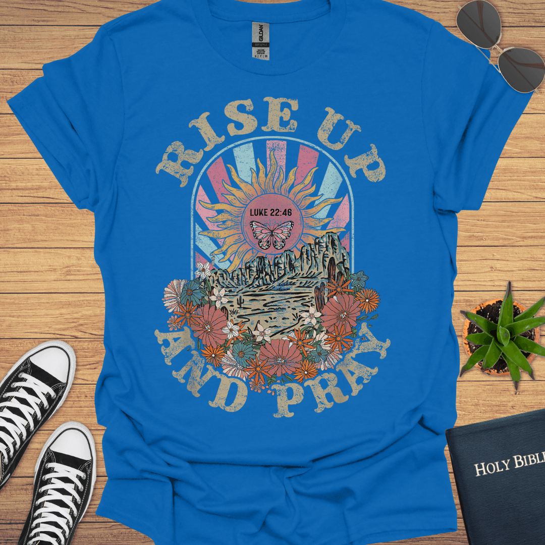Riseup and Pray T-Shirt - Christian Clothes