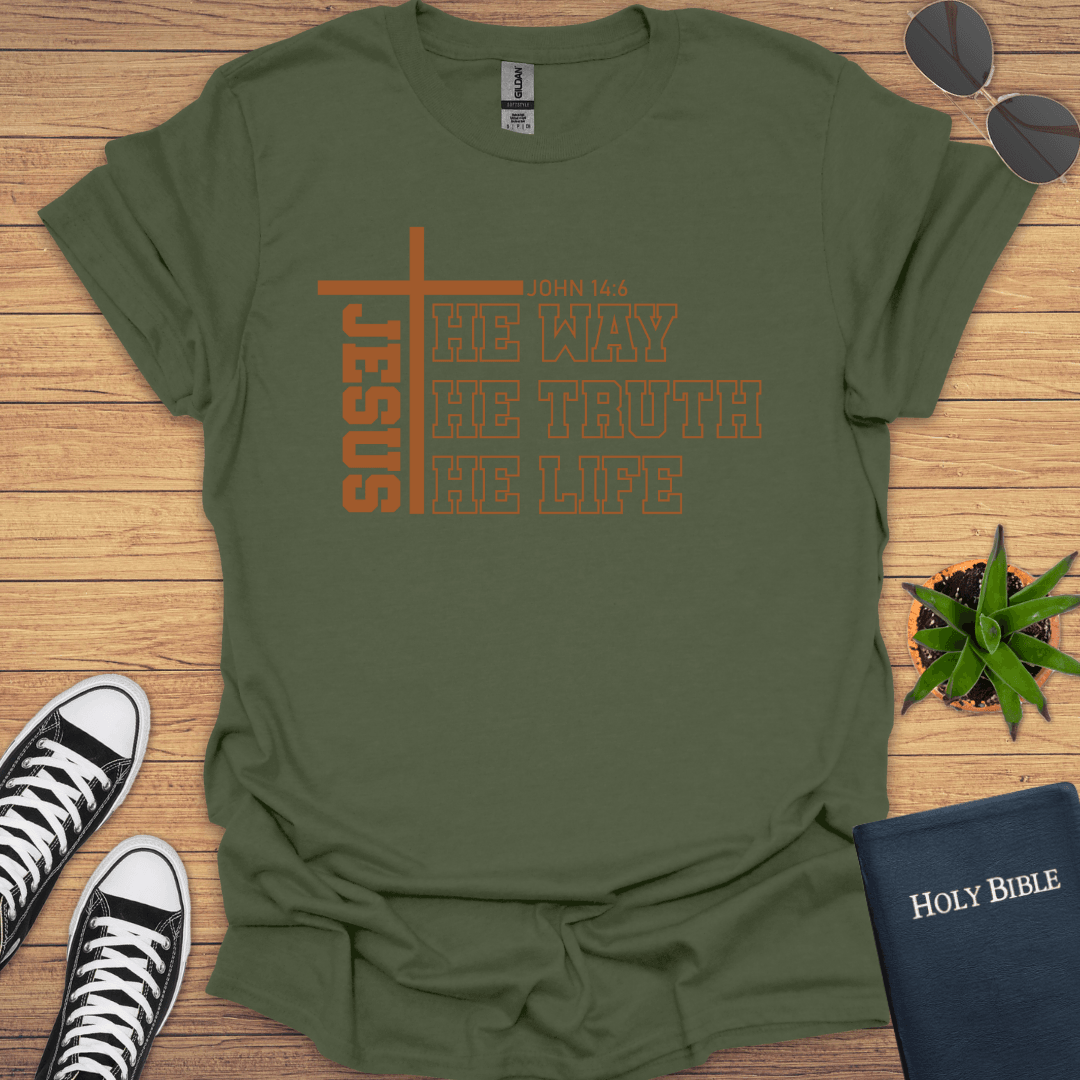 Jesus The Way The Truth The Way T-Shirt - Christian Clothes