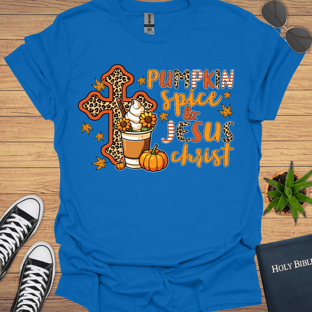 Pumpkin Spice and Jesus T-Shirt - Christian Clothes