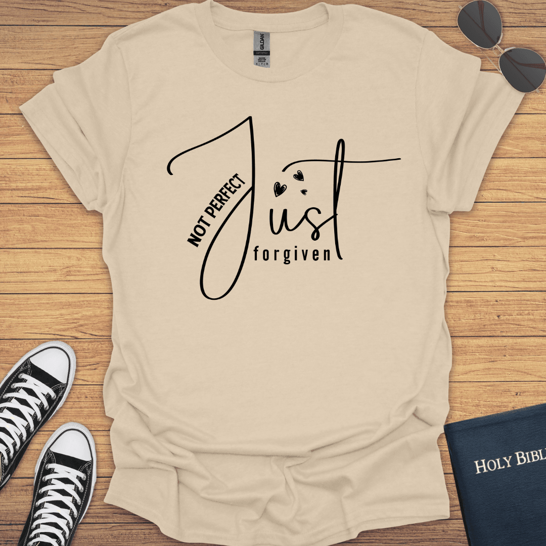 Not Perfect Just Forgiven T-Shirt - Christian Clothes