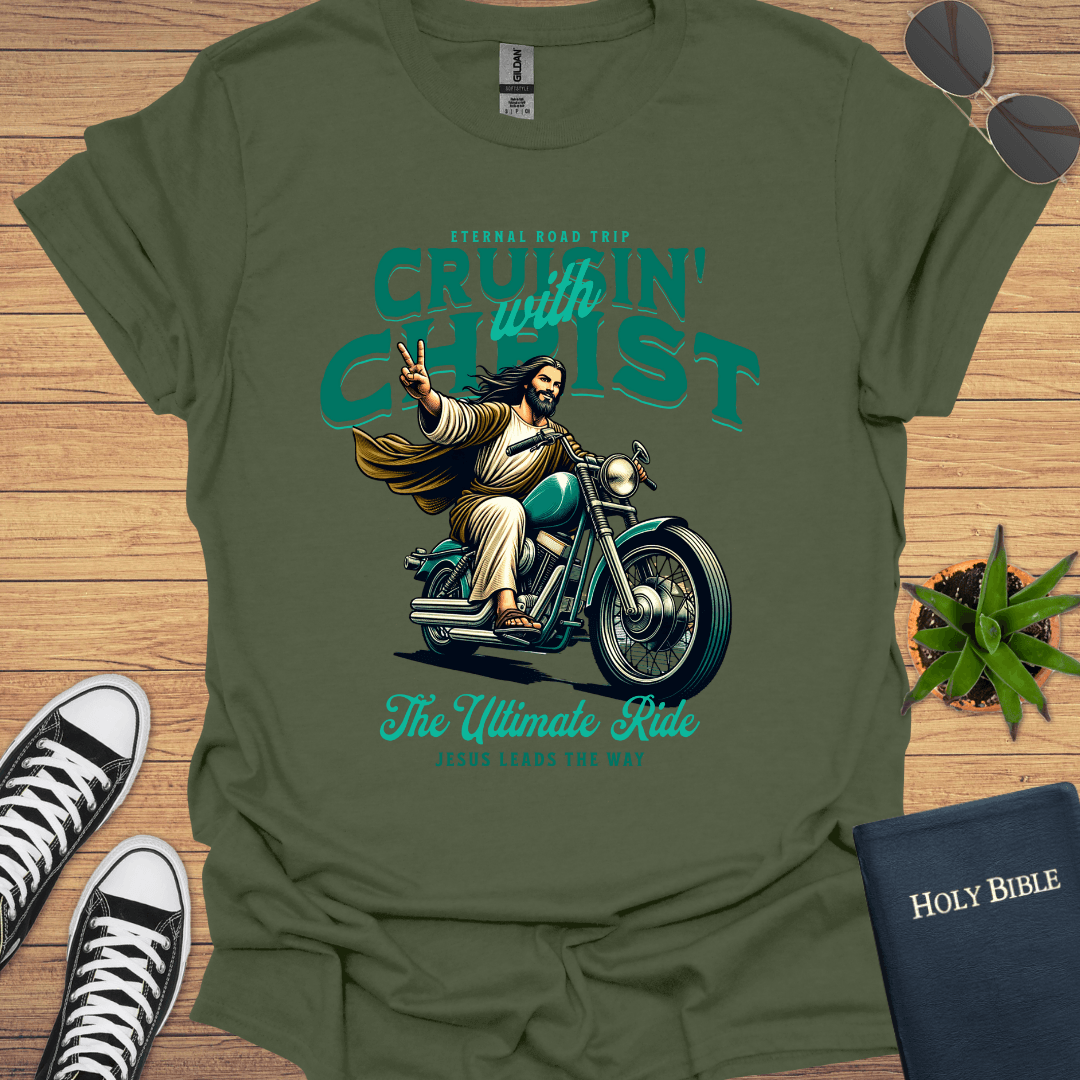 Cruising with Christ T-Shirt - Christian Clothes