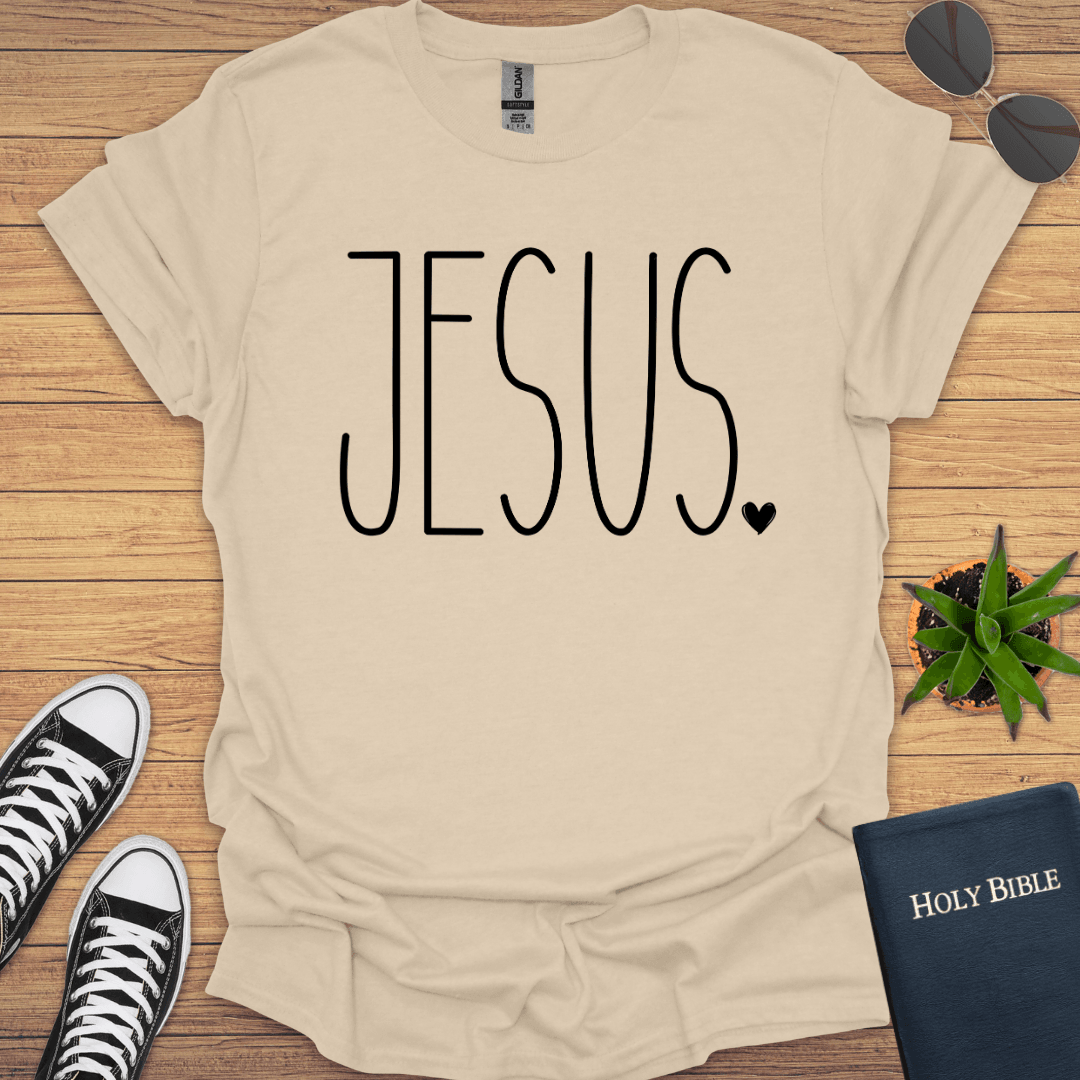 Jesus Minimalist Design T-Shirt - Christian Clothes