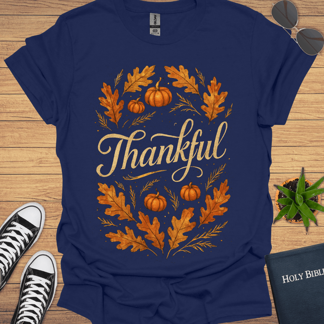 Thankful Autumn T-Shirt - Christian Clothes