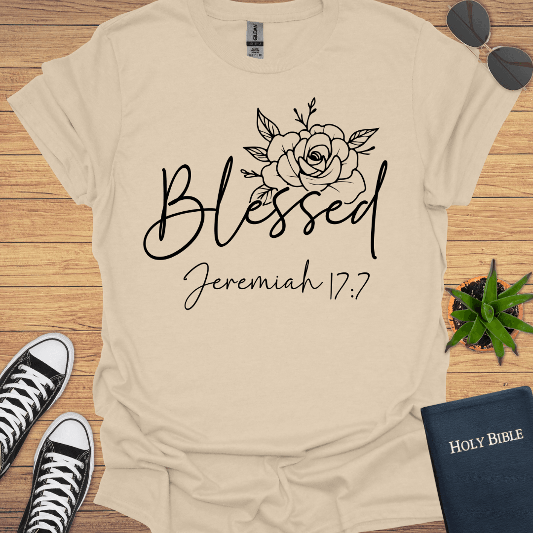 Blessed Jeremiah 17:7 T-Shirt - Christian Clothes