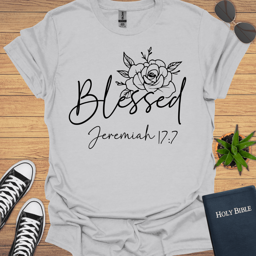 Blessed Jeremiah 17:7 T-Shirt - Christian Clothes
