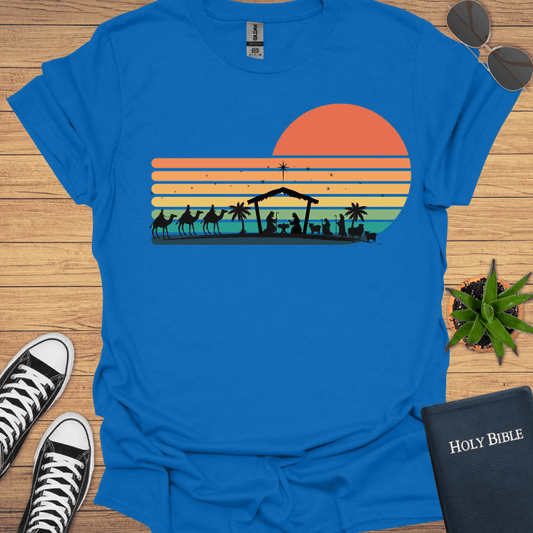 Retro Christmas Design T-Shirt - Christian Clothes