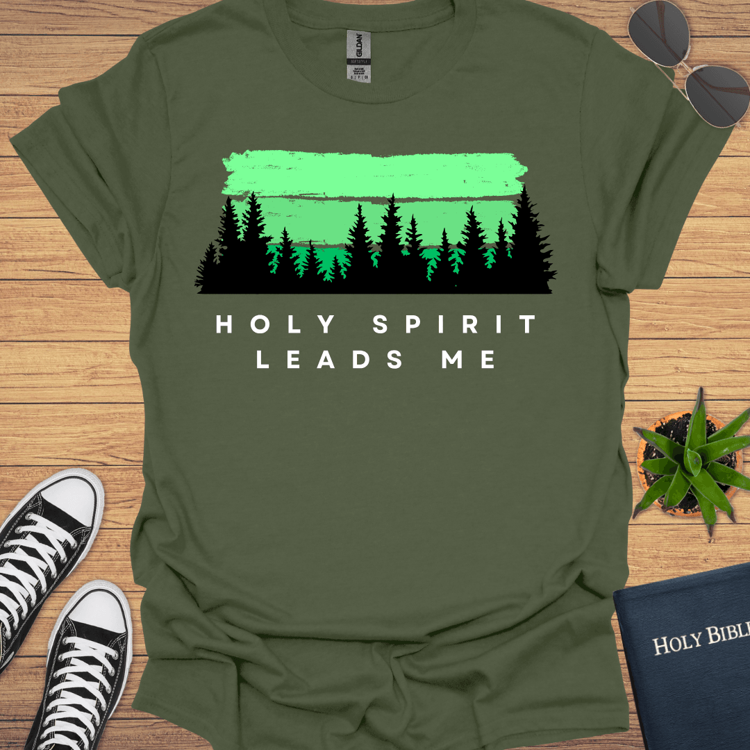 Holy Spirit Leads Me T-Shirt - Christian Clothes