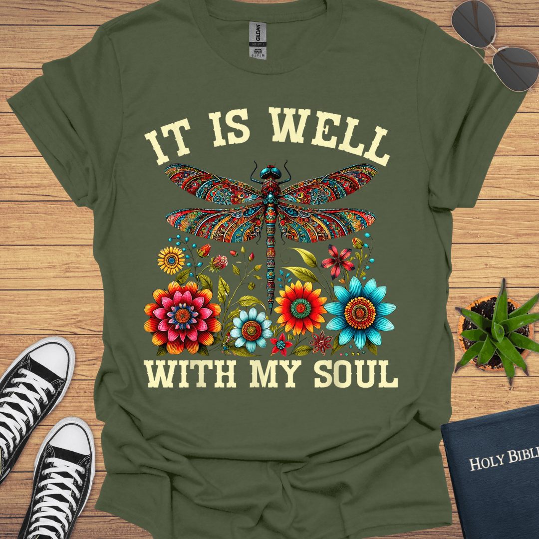It Is Well With My Soul T-Shirt - Christian Clothes