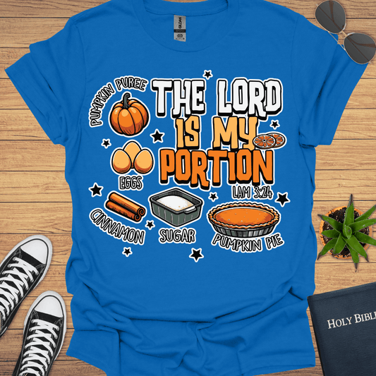 The Lord is My Portion T-Shirt - Christian Clothes