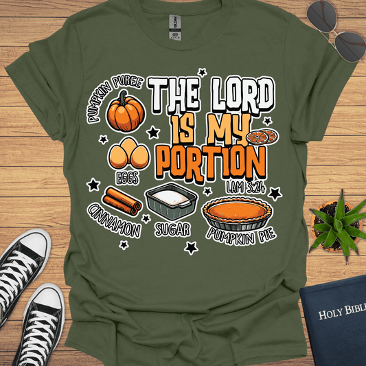 The Lord is My Portion T-Shirt - Christian Clothes