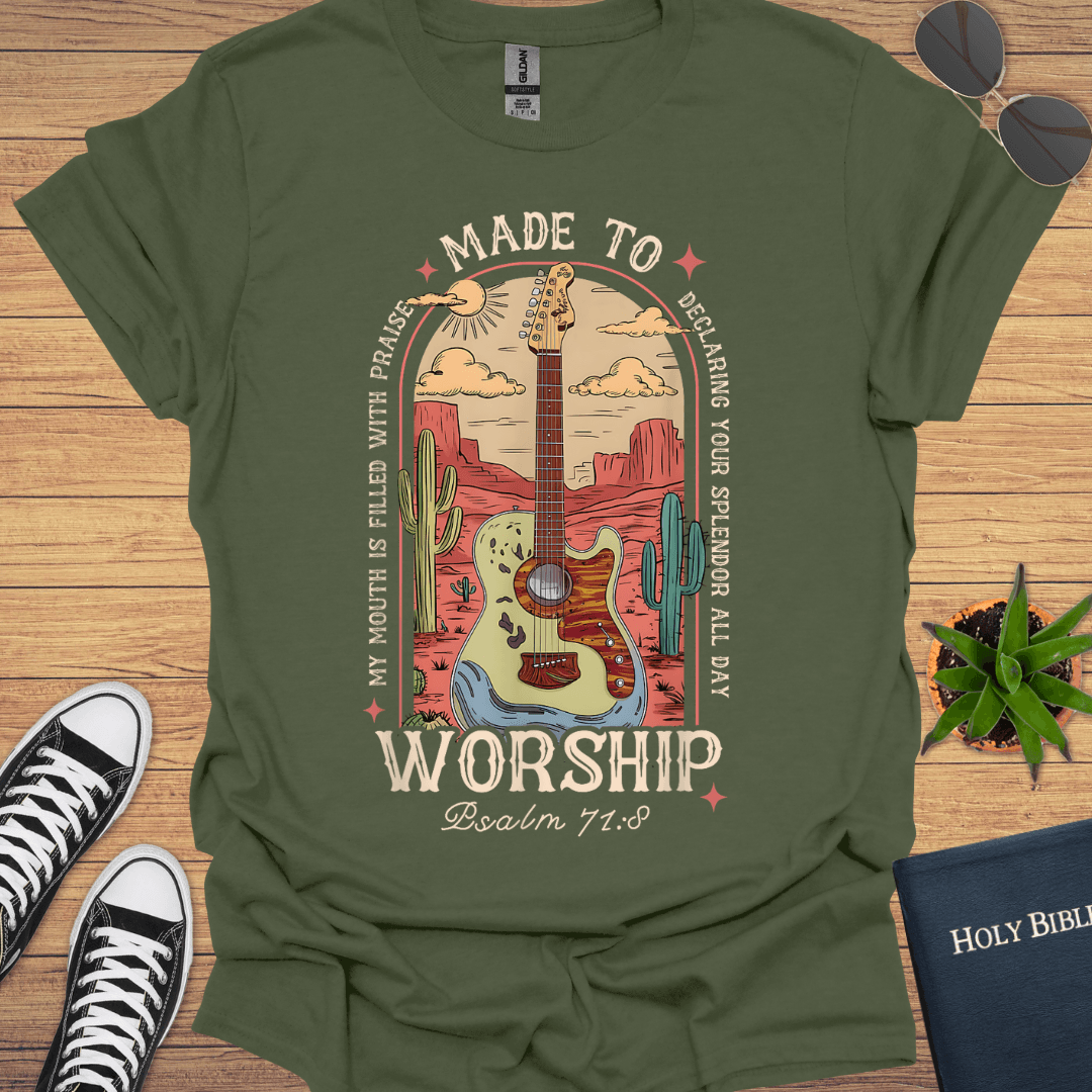 Made To Worship T-Shirt - Christian Clothes