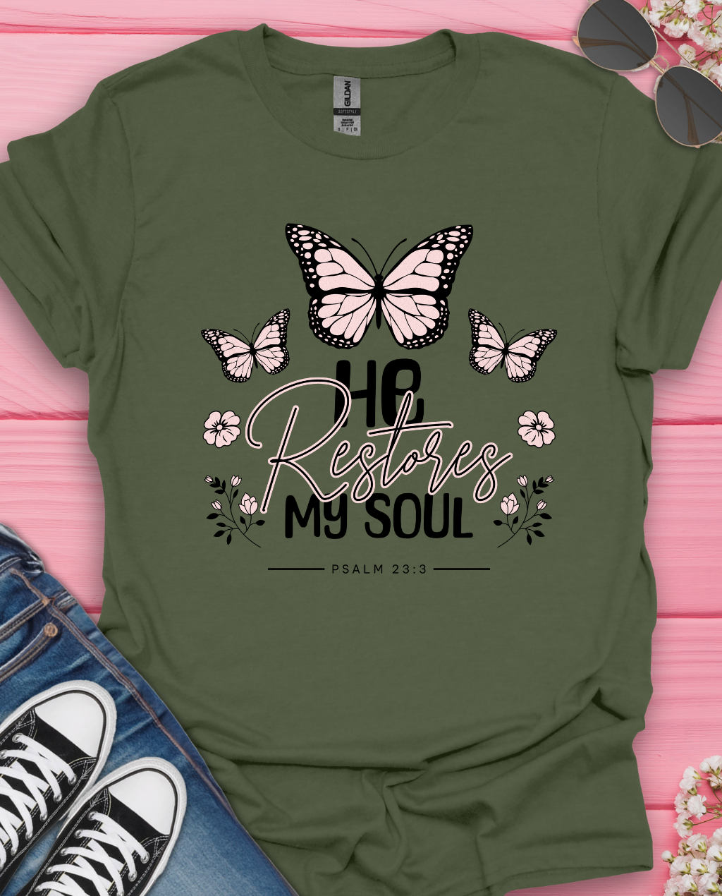 He Restored My Soul T-Shirt