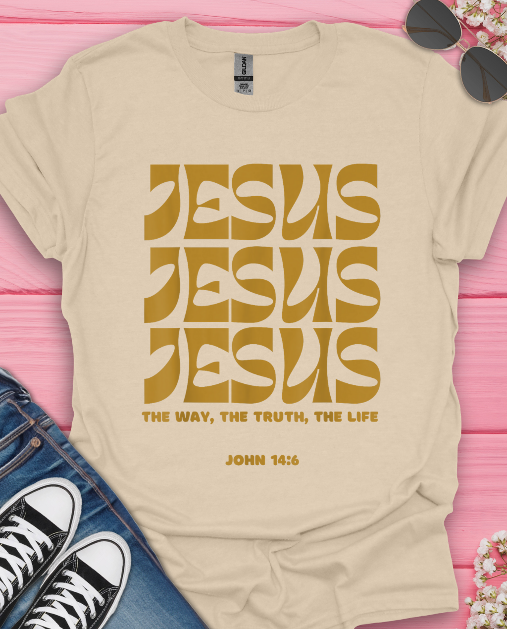 Jesus Gold T-Shirt