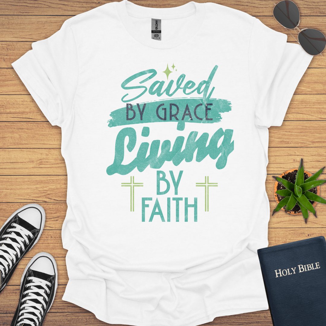 Saved By Grace T-Shirt - Christian Clothes