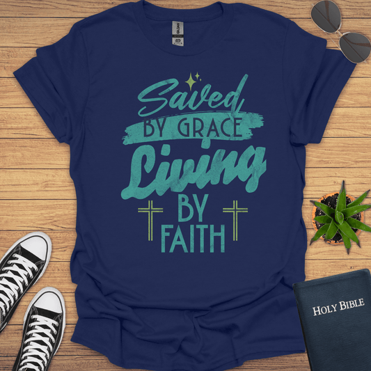 Saved By Grace T-Shirt - Christian Clothes