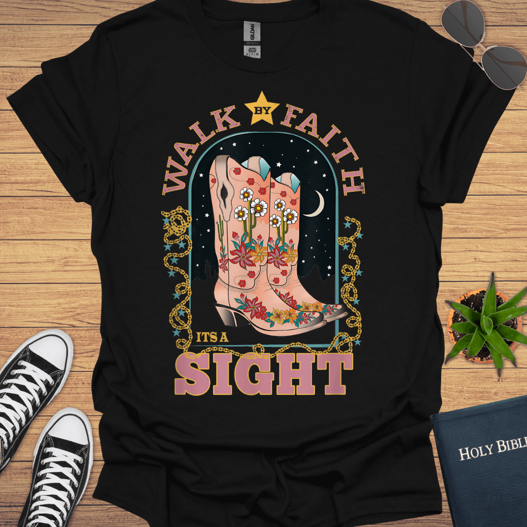 Walking By Faith T-Shirt - Christian Clothes