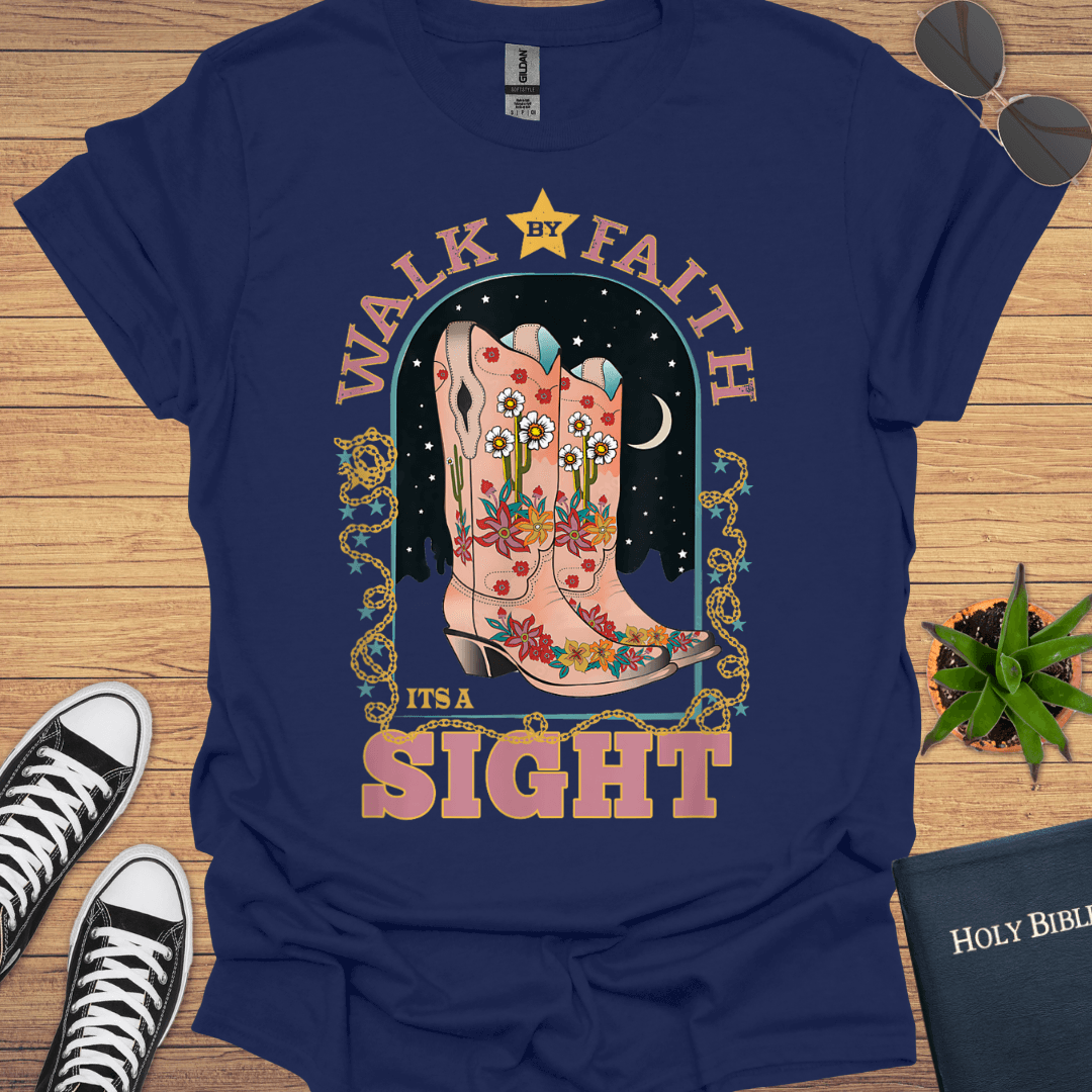 Walking By Faith T-Shirt - Christian Clothes