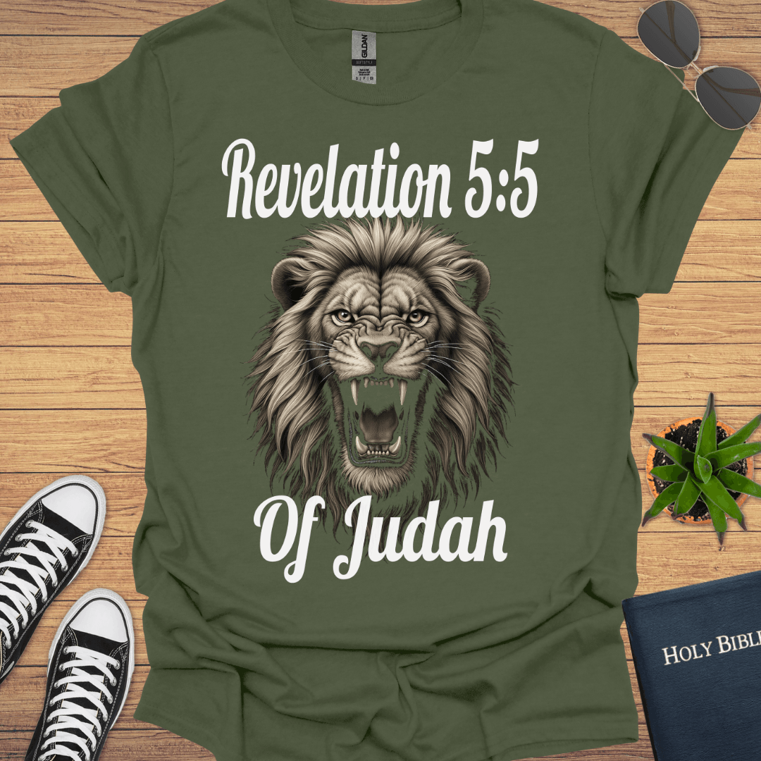 Lion Of Judah Revelation 5:5 T-Shirt - Christian Clothes