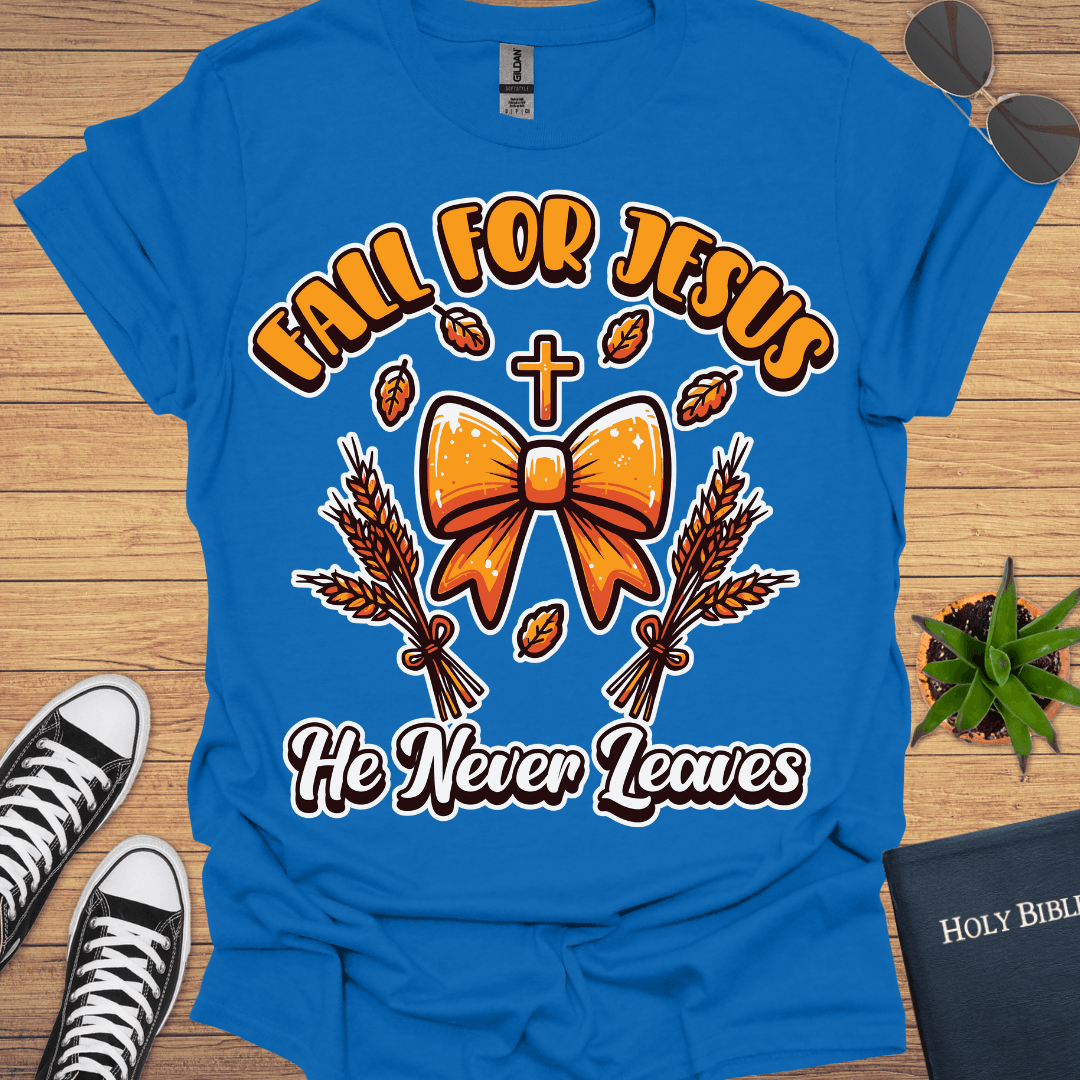 Fall For Jesus T-Shirt - Christian Clothes