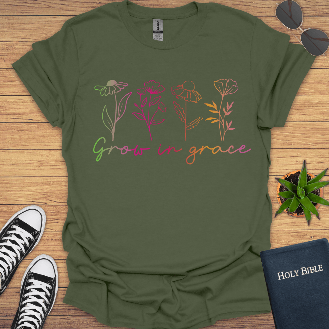 Grow in Grace T-Shirt - Christian Clothes