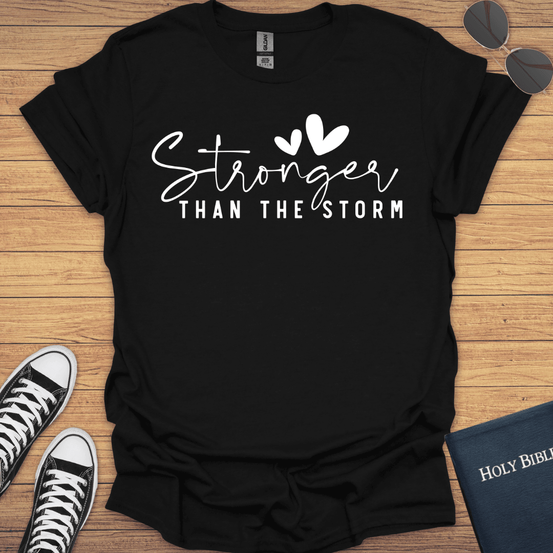 Stronger Than Storm T-Shirt - Christian Clothes