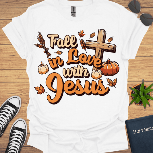 Fall in Love With Jesus T-Shirt - Christian Clothes