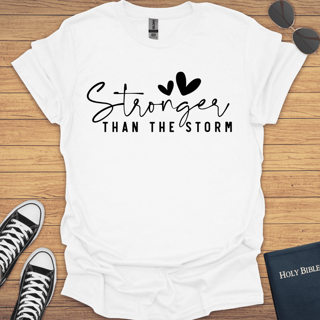 Stronger Than Storm T-Shirt - Christian Clothes