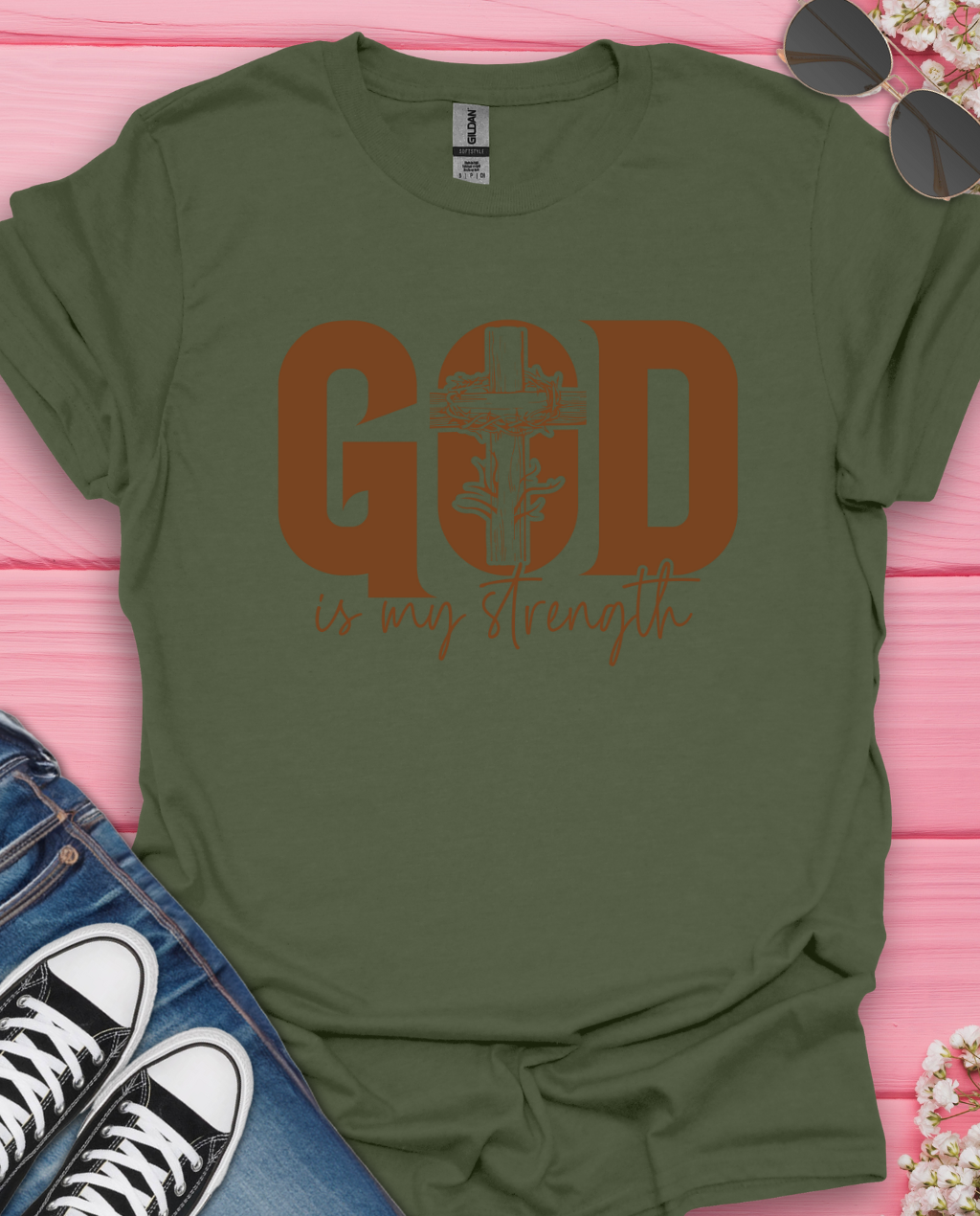 God is My  Strength T-Shirt