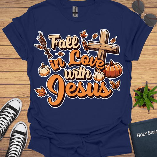 Fall in Love With Jesus T-Shirt - Christian Clothes