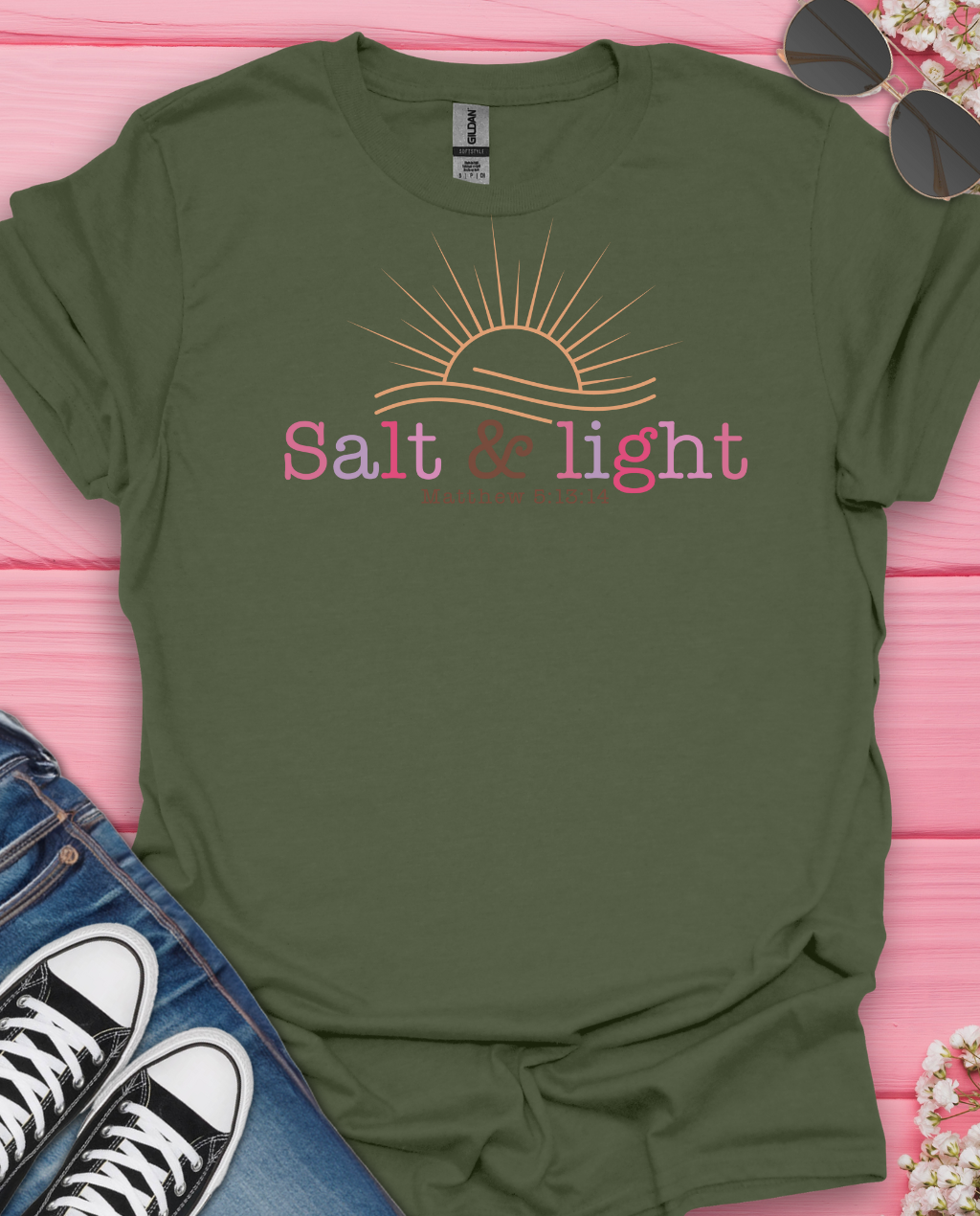 Salt And Light Mattew 5:13-14 T-Shirt