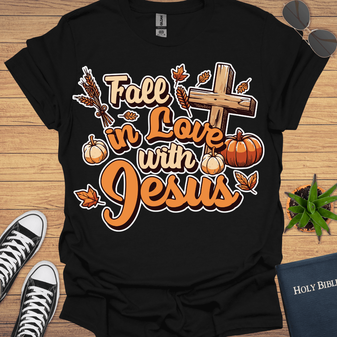 Fall in Love With Jesus T-Shirt - Christian Clothes