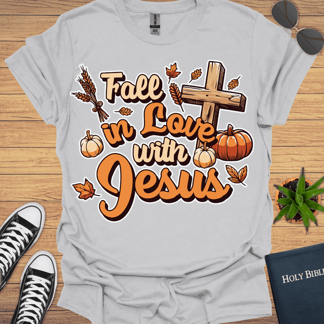 Fall in Love With Jesus T-Shirt - Christian Clothes