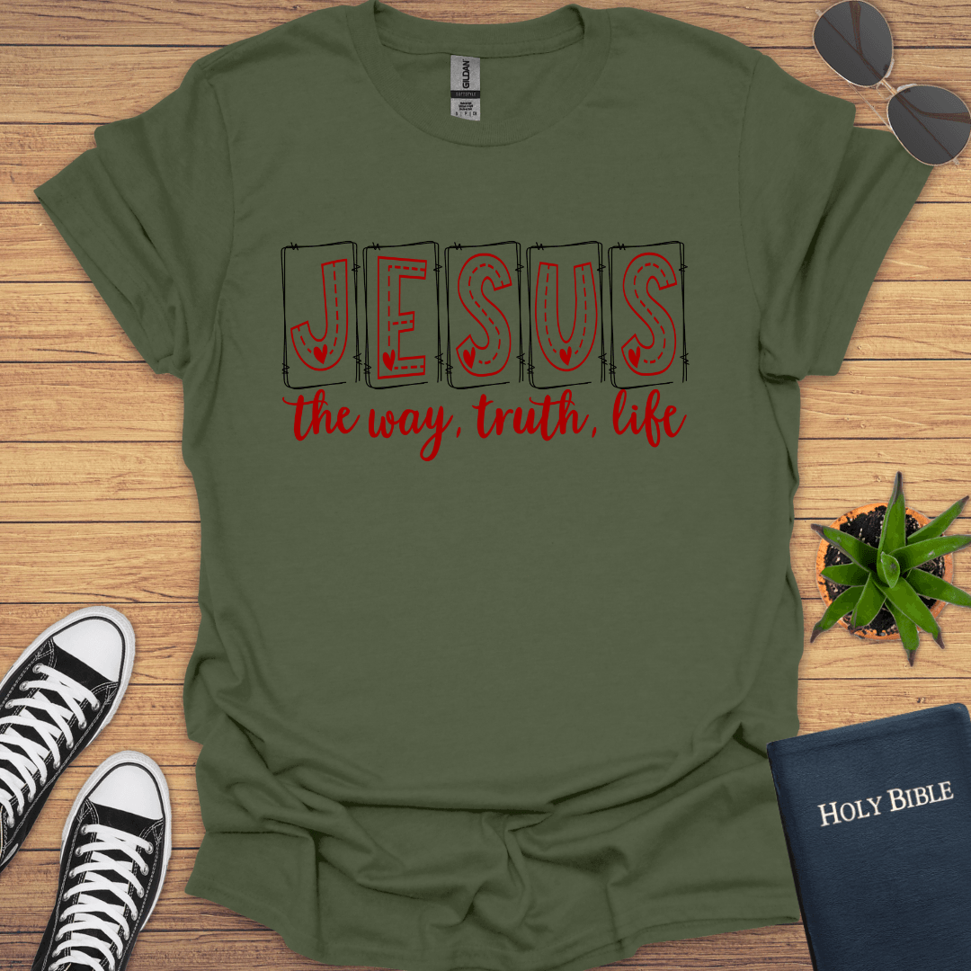 Jesus The Way The Truth The Way T-Shirt - Christian Clothes