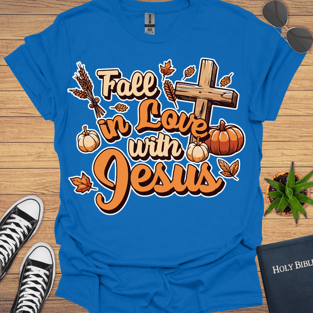 Fall in Love With Jesus T-Shirt - Christian Clothes