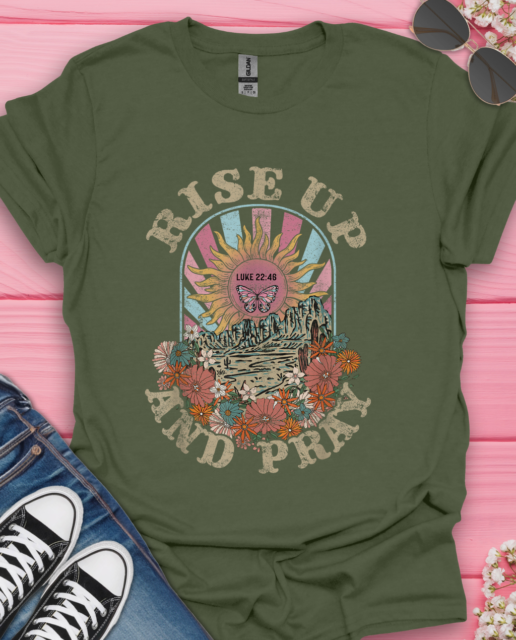 Riseup and Pray  T-Shirt