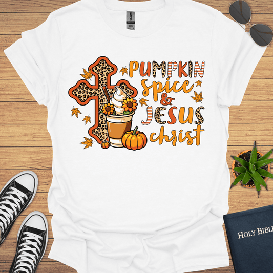Pumpkin Spice and Jesus T-Shirt - Christian Clothes