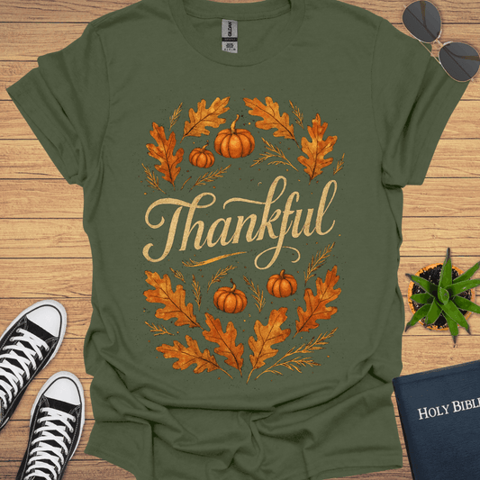 Thankful Autumn T-Shirt - Christian Clothes