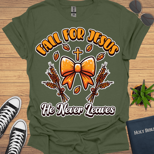 Fall For Jesus T-Shirt - Christian Clothes