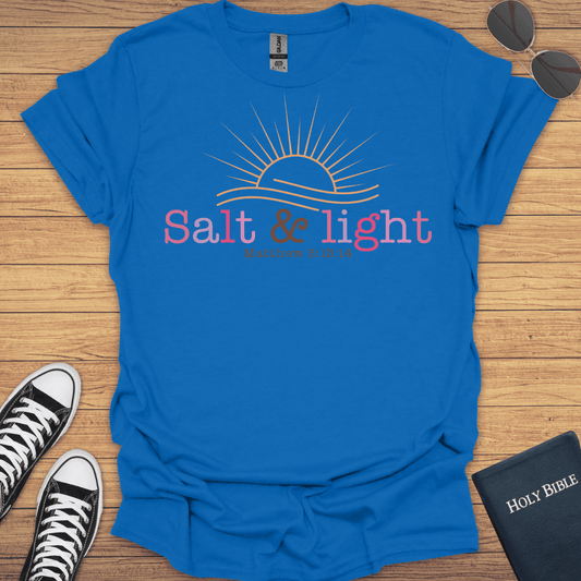 Salt And Light Mattew 5:13-14 T-Shirt - Christian Clothes
